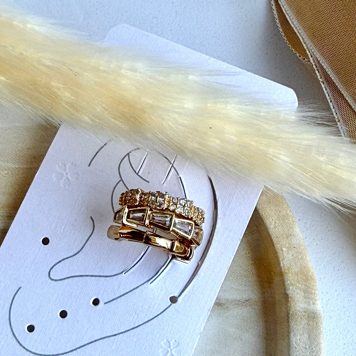 Ear Cuff Geise 3 unidades